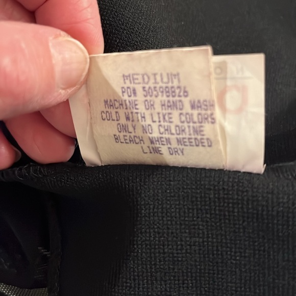 Carabella Black Dress. Sheer sleeves and back with scattered rhinestones. M - Picture 13 of 16